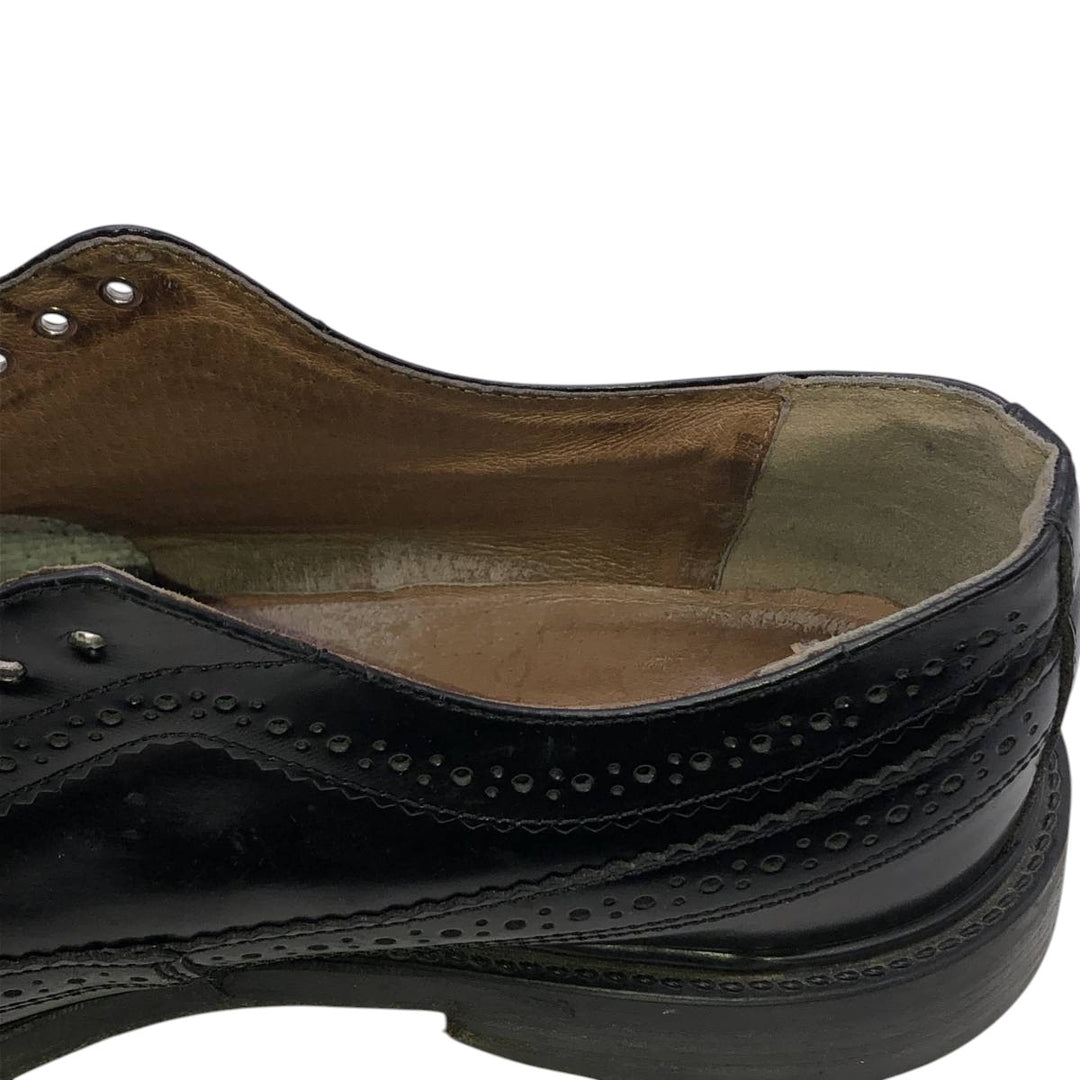 WALL STREET Full Brogue Wingtip Shoes, Size 42 (Men's, equivalent to 10.6 inches) /saa015052 Men's 27.0cm unclear black type Vintage Second Hand
