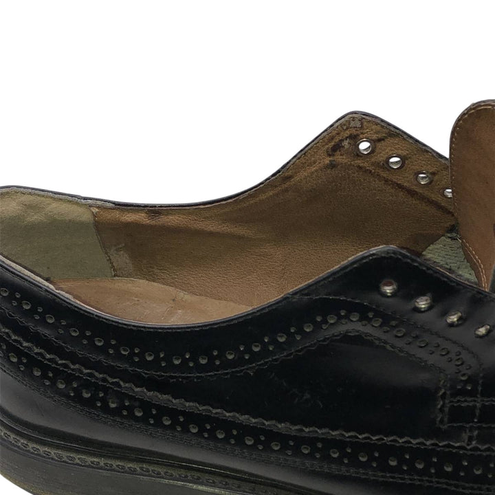 WALL STREET Full Brogue Wingtip Shoes, Size 42 (Men's, equivalent to 10.6 inches) /saa015052 Men's 27.0cm unclear black type Vintage Second Hand