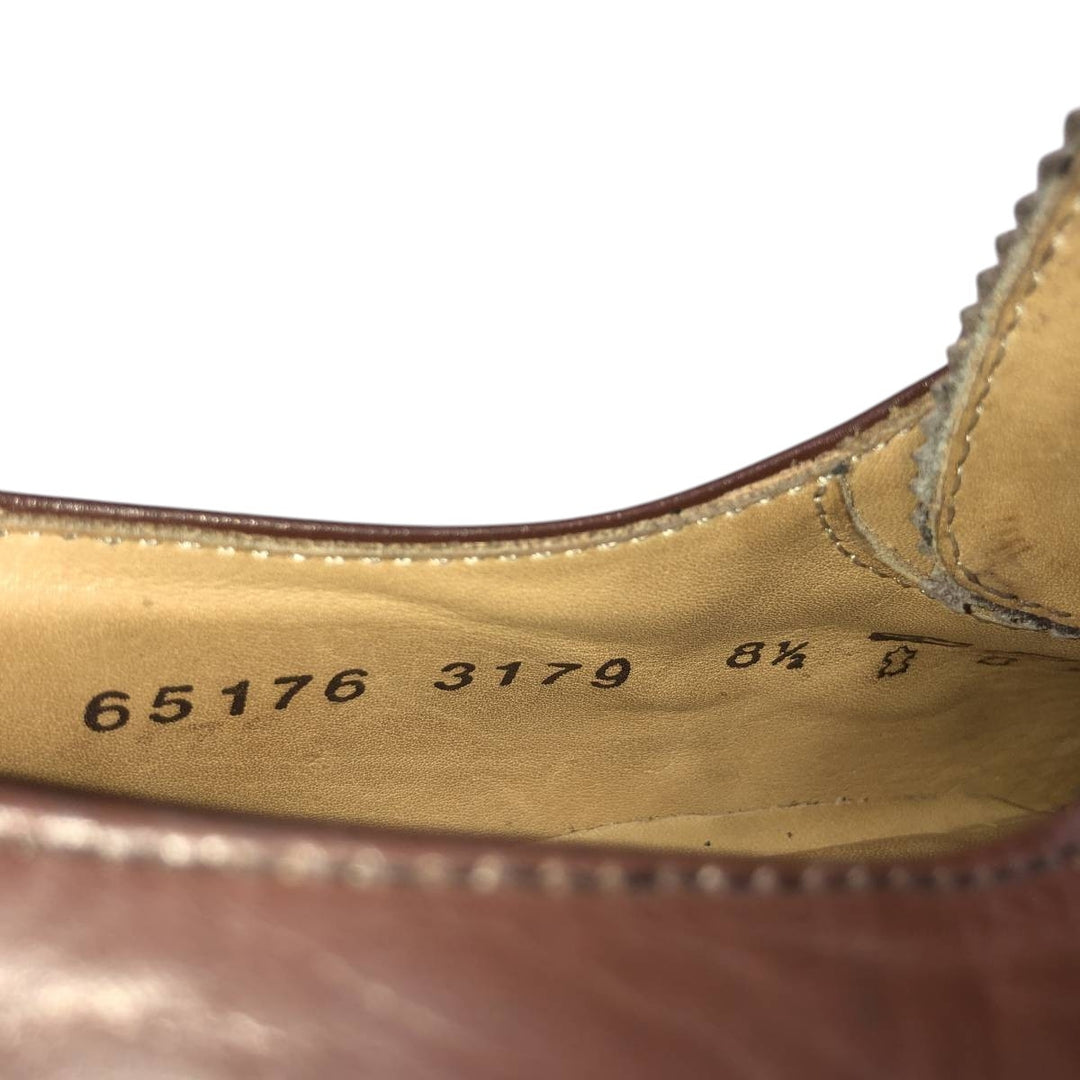 Berwick wingtip full brogue monk strap shoes Men's 28.0cm genuine leather brown type Vintage Second Hand