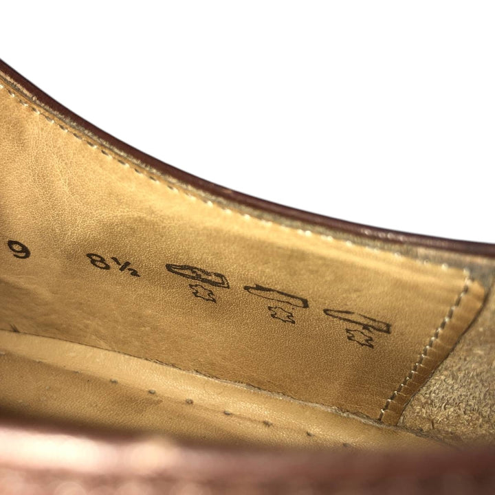 Berwick wingtip full brogue monk strap shoes Men's 28.0cm genuine leather brown type Vintage Second Hand