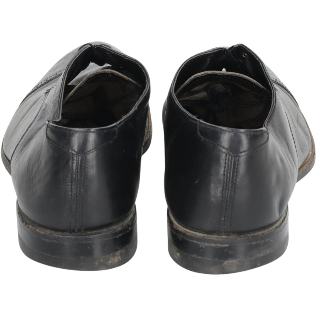 STACY ADAMS Straight Tip Saddle Shoes, Size 10 1/2D (Men's equivalent to 11.4" /saa015054 Men's 29.0cm genuine leather black type Vintage Second Hand