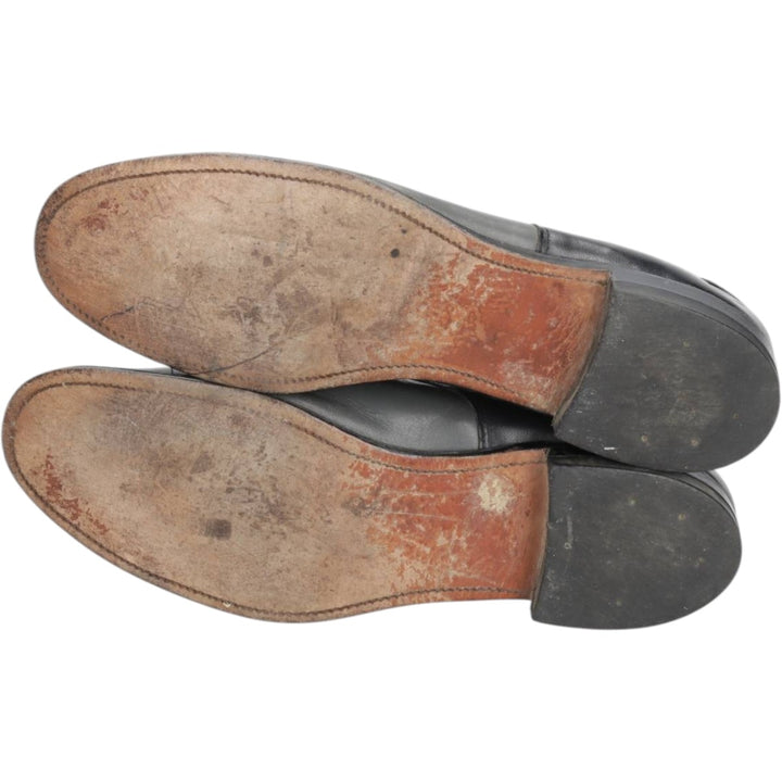 STACY ADAMS Straight Tip Saddle Shoes, Size 10 1/2D (Men's equivalent to 11.4" /saa015054 Men's 29.0cm genuine leather black type Vintage Second Hand