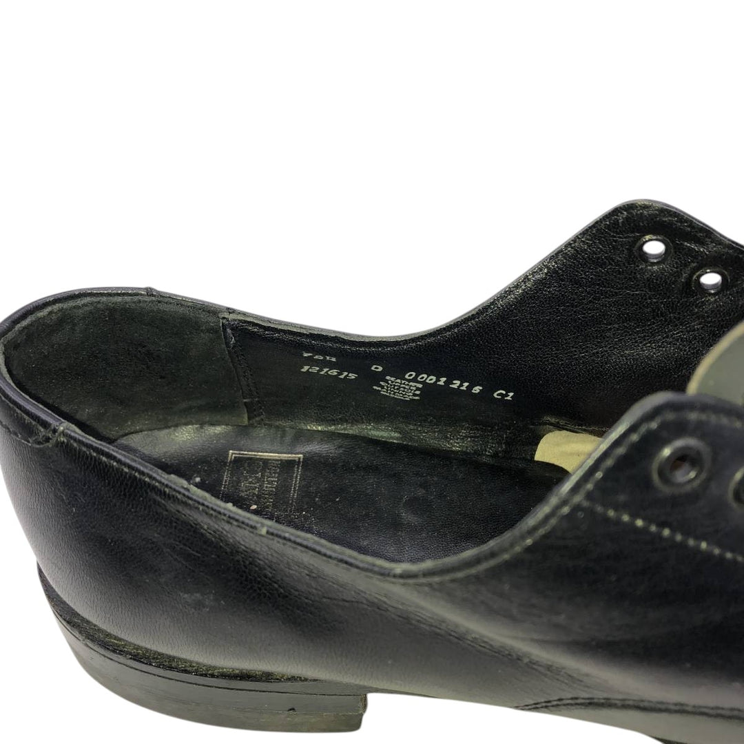 STACY ADAMS Straight Tip Saddle Shoes, Size 10 1/2D (Men's equivalent to 11.4" /saa015054 Men's 29.0cm genuine leather black type Vintage Second Hand