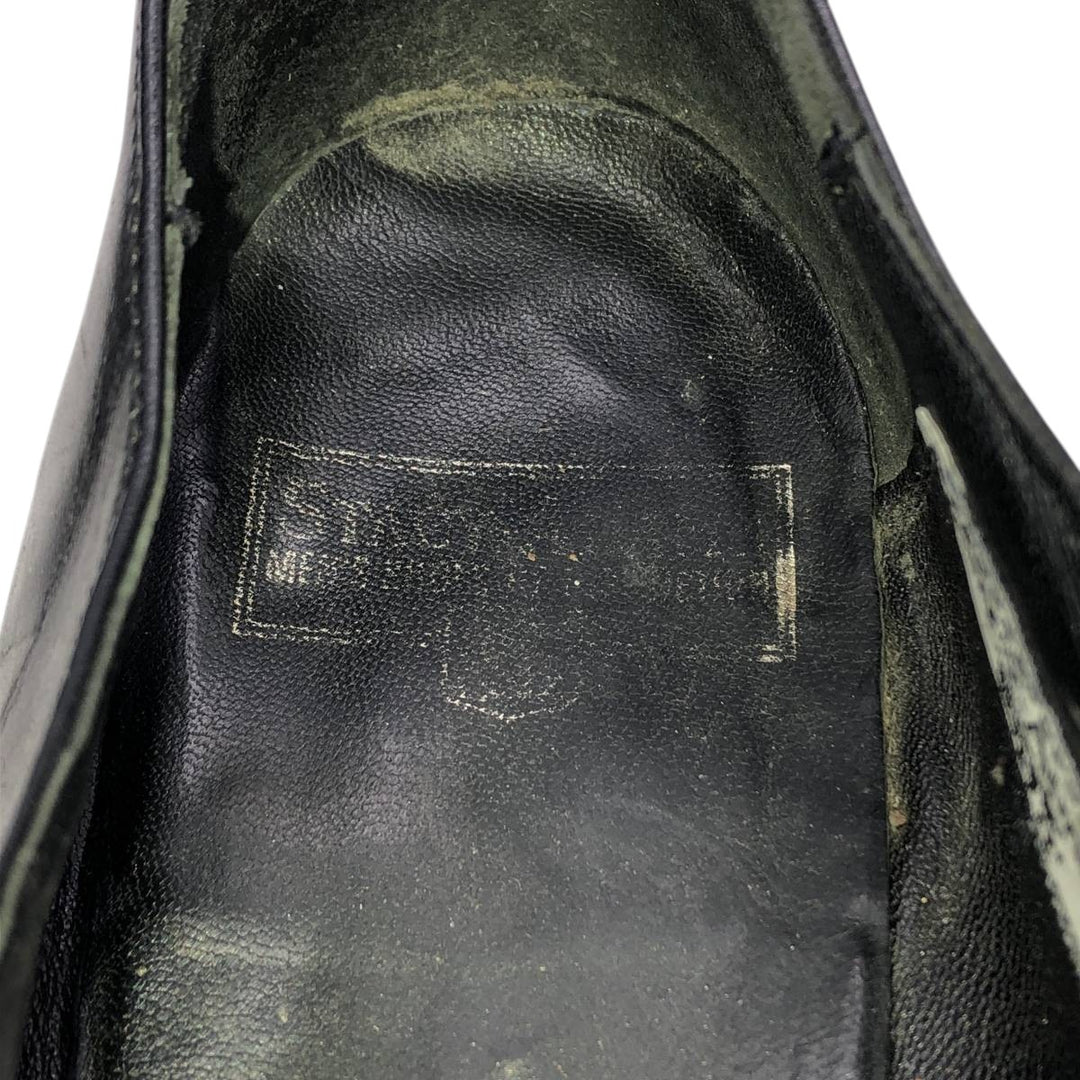 STACY ADAMS Straight Tip Saddle Shoes, Size 10 1/2D (Men's equivalent to 11.4" /saa015054 Men's 29.0cm genuine leather black type Vintage Second Hand
