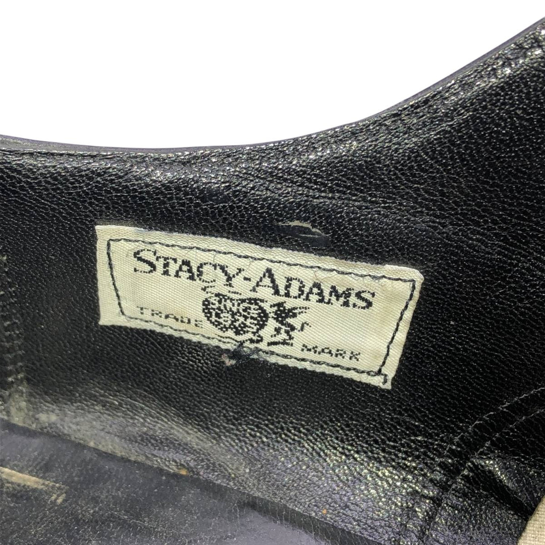 STACY ADAMS Straight Tip Saddle Shoes, Size 10 1/2D (Men's equivalent to 11.4" /saa015054 Men's 29.0cm genuine leather black type Vintage Second Hand