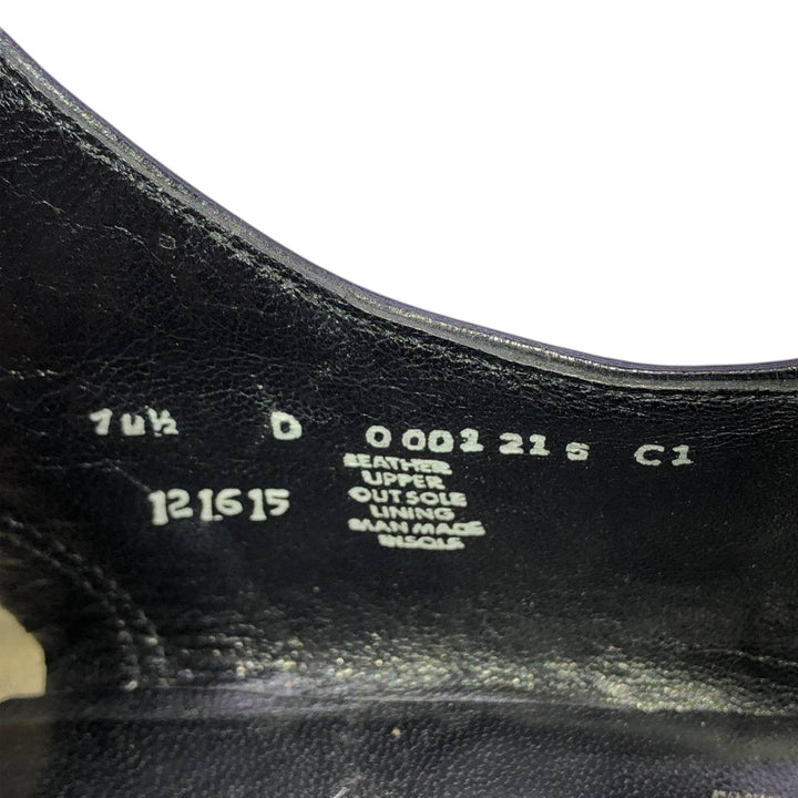 STACY ADAMS Straight Tip Saddle Shoes, Size 10 1/2D (Men's equivalent to 11.4" /saa015054 Men's 29.0cm genuine leather black type Vintage Second Hand