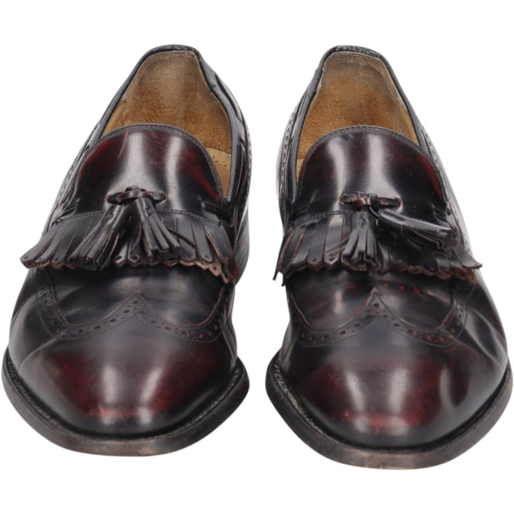 Johnston & Murphy ARISTOCRAFT Tassel Loafers Made in USA Men's 27.0cm genuine leather black type Vintage Second Hand