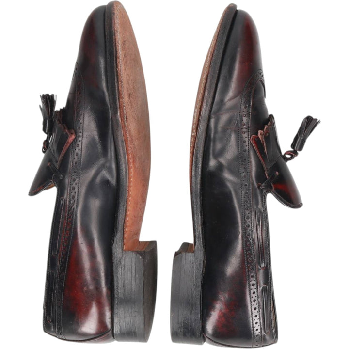 Johnston & Murphy ARISTOCRAFT Tassel Loafers Made in USA Men's 27.0cm genuine leather black type Vintage Second Hand