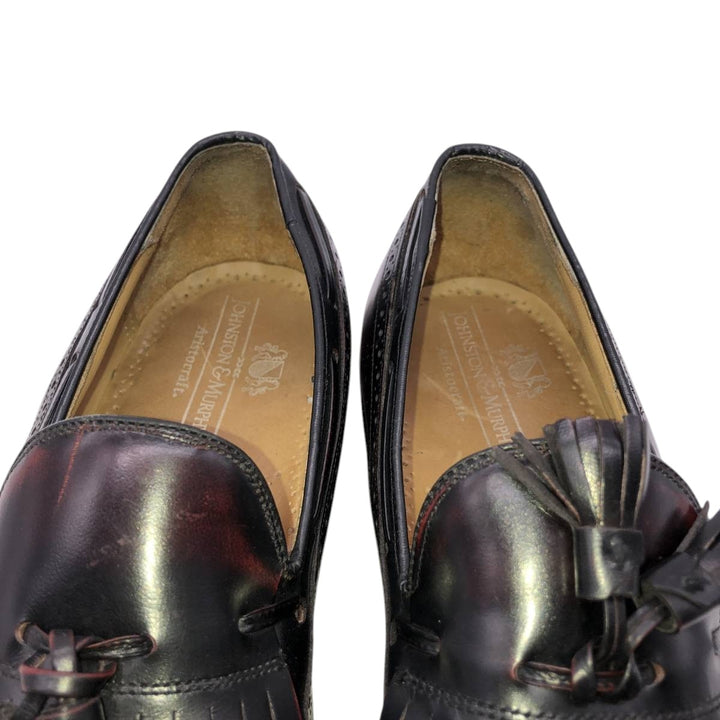 Johnston & Murphy ARISTOCRAFT Tassel Loafers Made in USA Men's 27.0cm genuine leather black type Vintage Second Hand