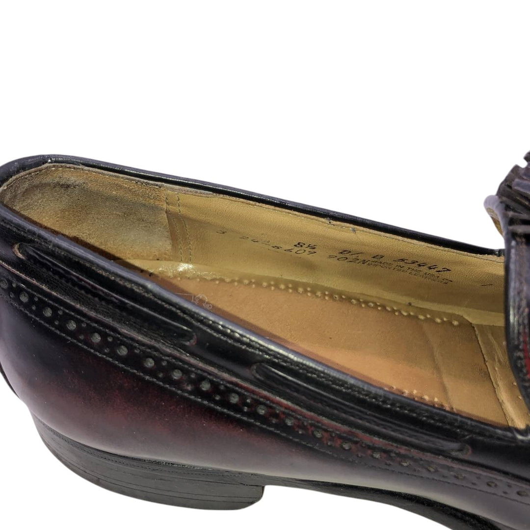 Johnston & Murphy ARISTOCRAFT Tassel Loafers Made in USA Men's 27.0cm genuine leather black type Vintage Second Hand