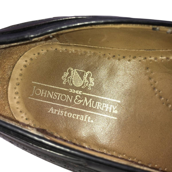 Johnston & Murphy ARISTOCRAFT Tassel Loafers Made in USA Men's 27.0cm genuine leather black type Vintage Second Hand