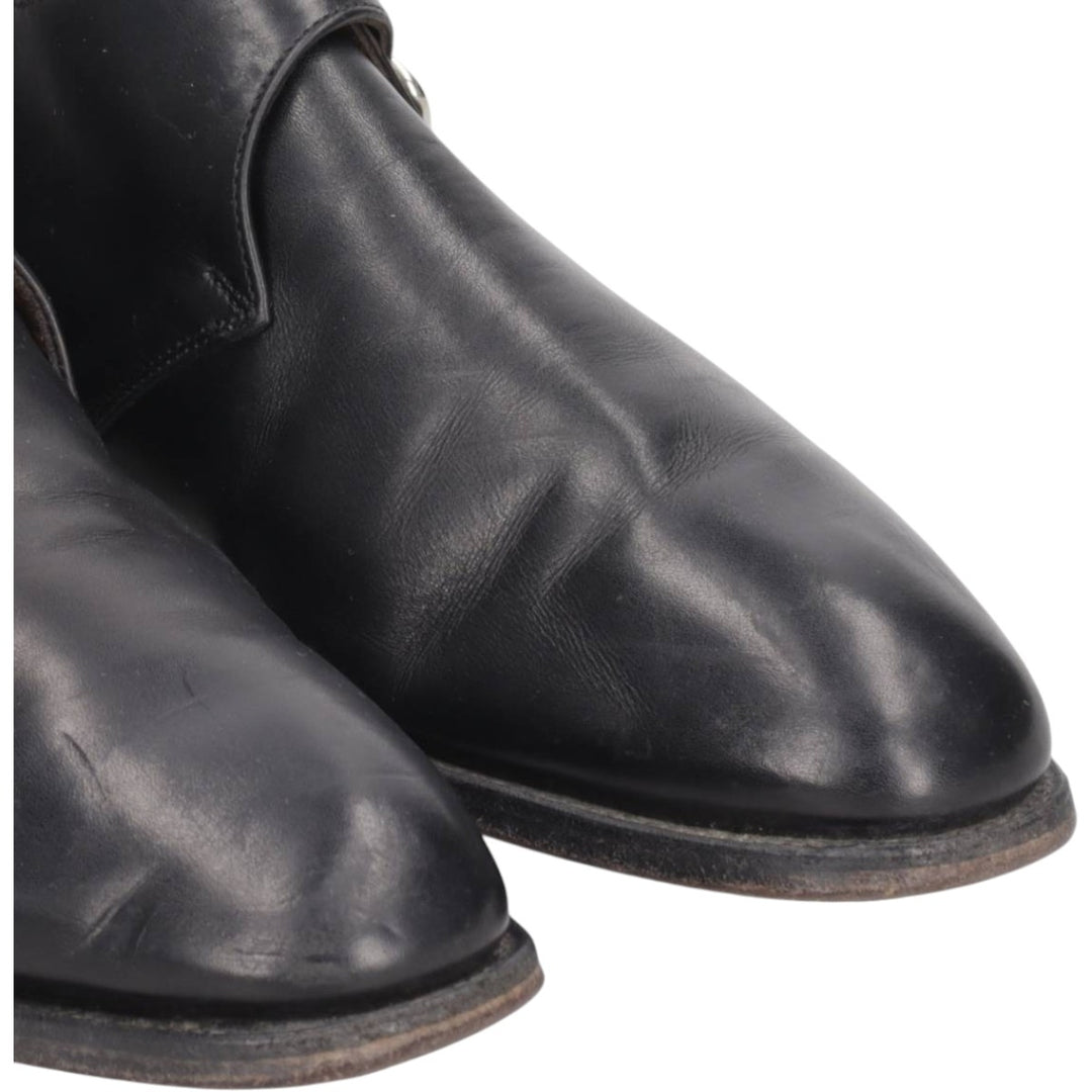 BOWEN Monk Strap Shoes, Made in England, Size 10 Men's 28.5cm genuine leather black type Vintage Second Hand