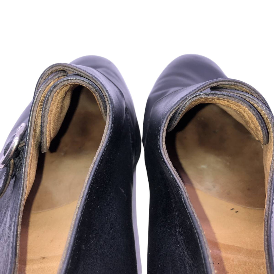 BOWEN Monk Strap Shoes, Made in England, Size 10 Men's 28.5cm genuine leather black type Vintage Second Hand