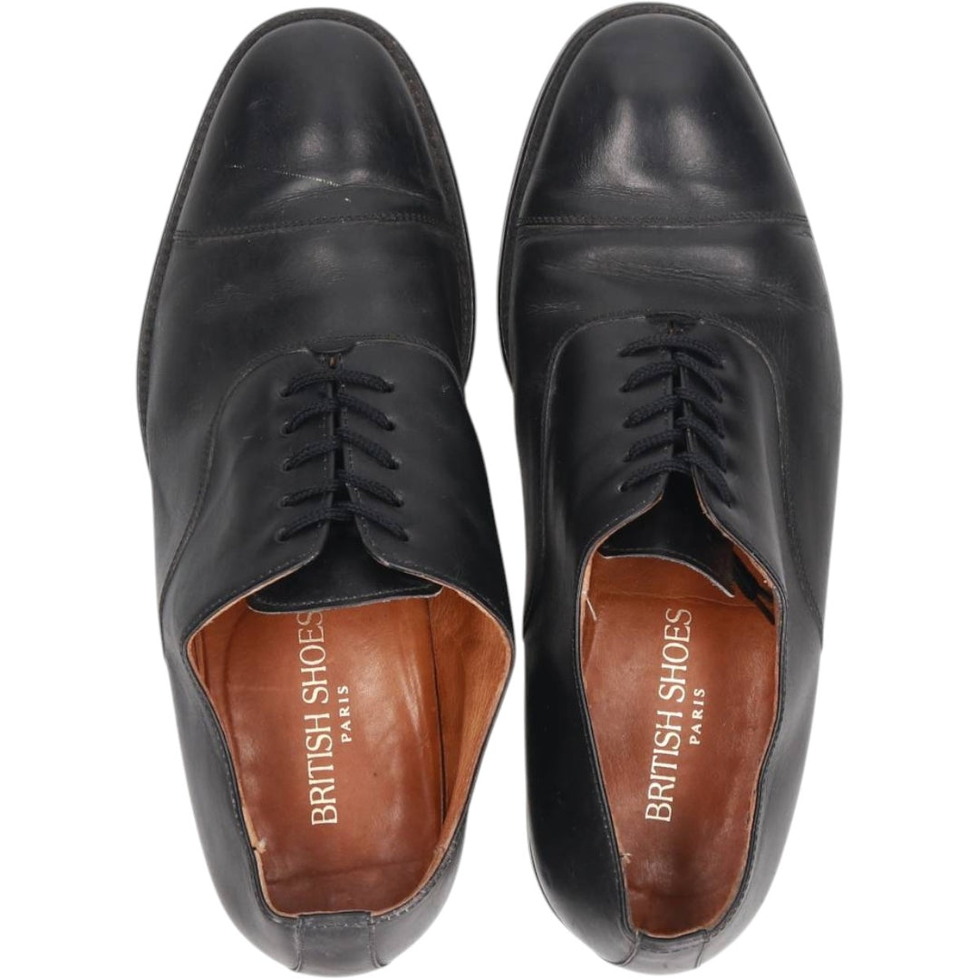 BRITISH SHOES PARIS Straight Tip Shoes Size 41 Men's 26.0cm genuine leather black type Vintage Second Hand