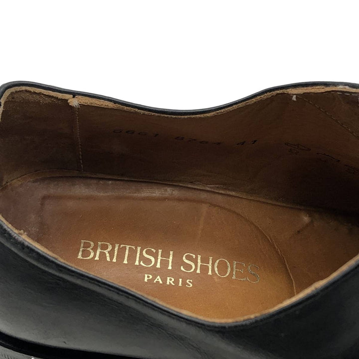 BRITISH SHOES PARIS Straight Tip Shoes Size 41 Men's 26.0cm genuine leather black type Vintage Second Hand