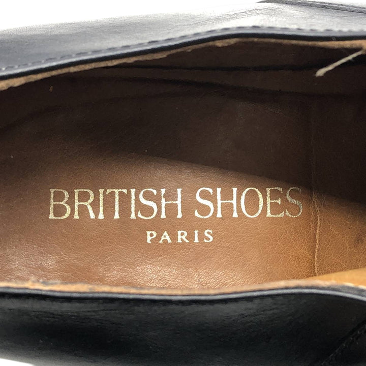 BRITISH SHOES PARIS Straight Tip Shoes Size 41 Men's 26.0cm genuine leather black type Vintage Second Hand