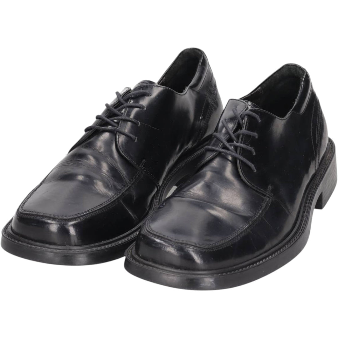 Bostonian Square Toe U-Tip Shoes, Made in Italy Men's 28.0cm genuine leather black type Vintage Second Hand