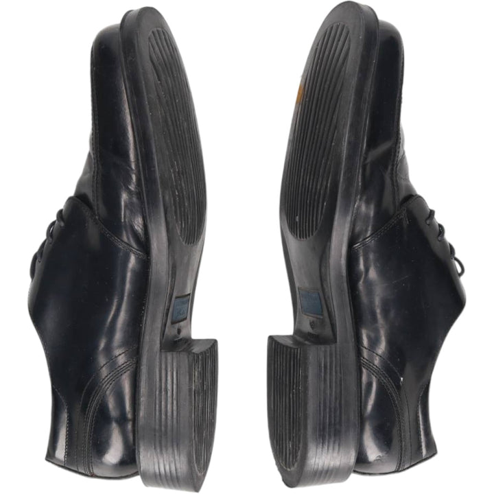 Bostonian Square Toe U-Tip Shoes, Made in Italy Men's 28.0cm genuine leather black type Vintage Second Hand