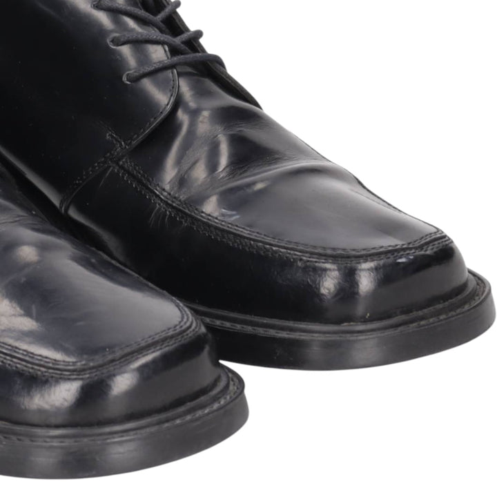 Bostonian Square Toe U-Tip Shoes, Made in Italy Men's 28.0cm genuine leather black type Vintage Second Hand