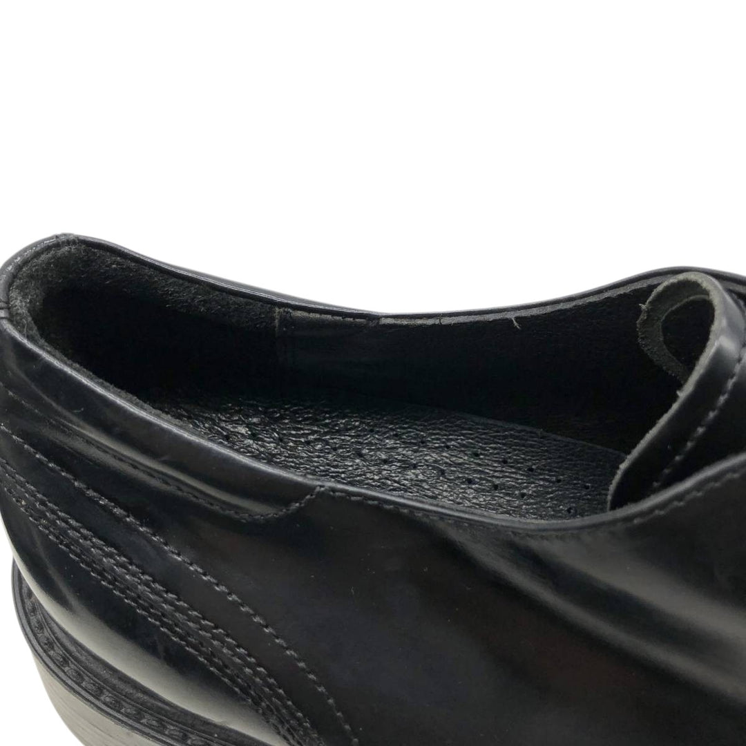 Bostonian Square Toe U-Tip Shoes, Made in Italy Men's 28.0cm genuine leather black type Vintage Second Hand