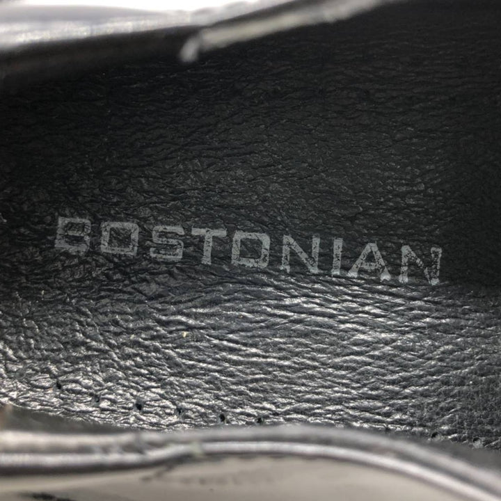 Bostonian Square Toe U-Tip Shoes, Made in Italy Men's 28.0cm genuine leather black type Vintage Second Hand