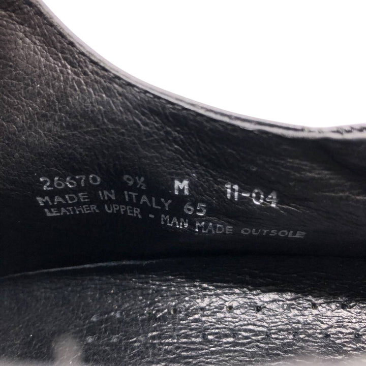 Bostonian Square Toe U-Tip Shoes, Made in Italy Men's 28.0cm genuine leather black type Vintage Second Hand