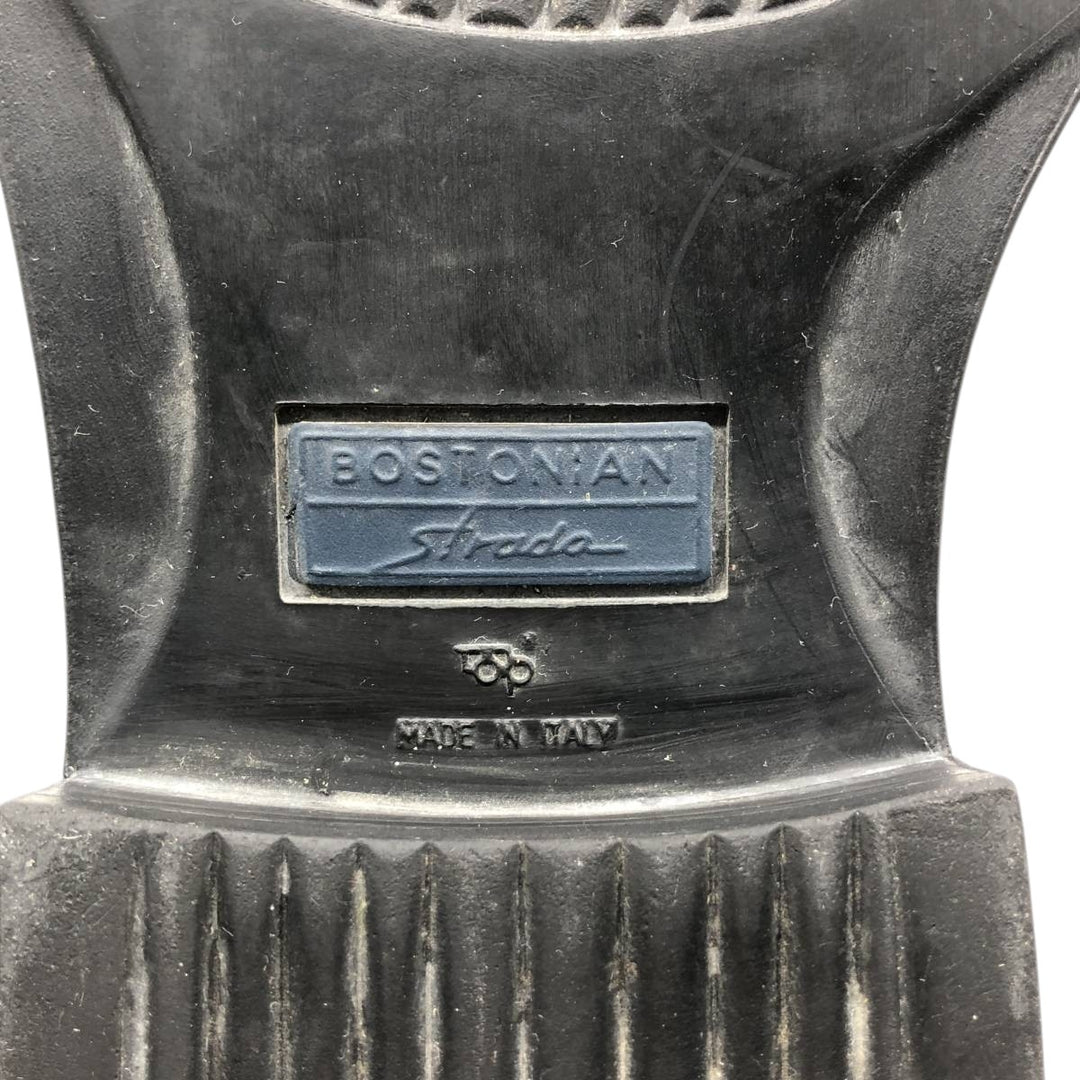 Bostonian Square Toe U-Tip Shoes, Made in Italy Men's 28.0cm genuine leather black type Vintage Second Hand