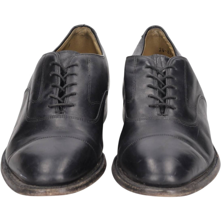 Johnston & Murphy Aristocraft Straight Tip Shoes, Made in USA, Size 8 1/2D Men's 26.5cm genuine leather black type Vintage Second Hand