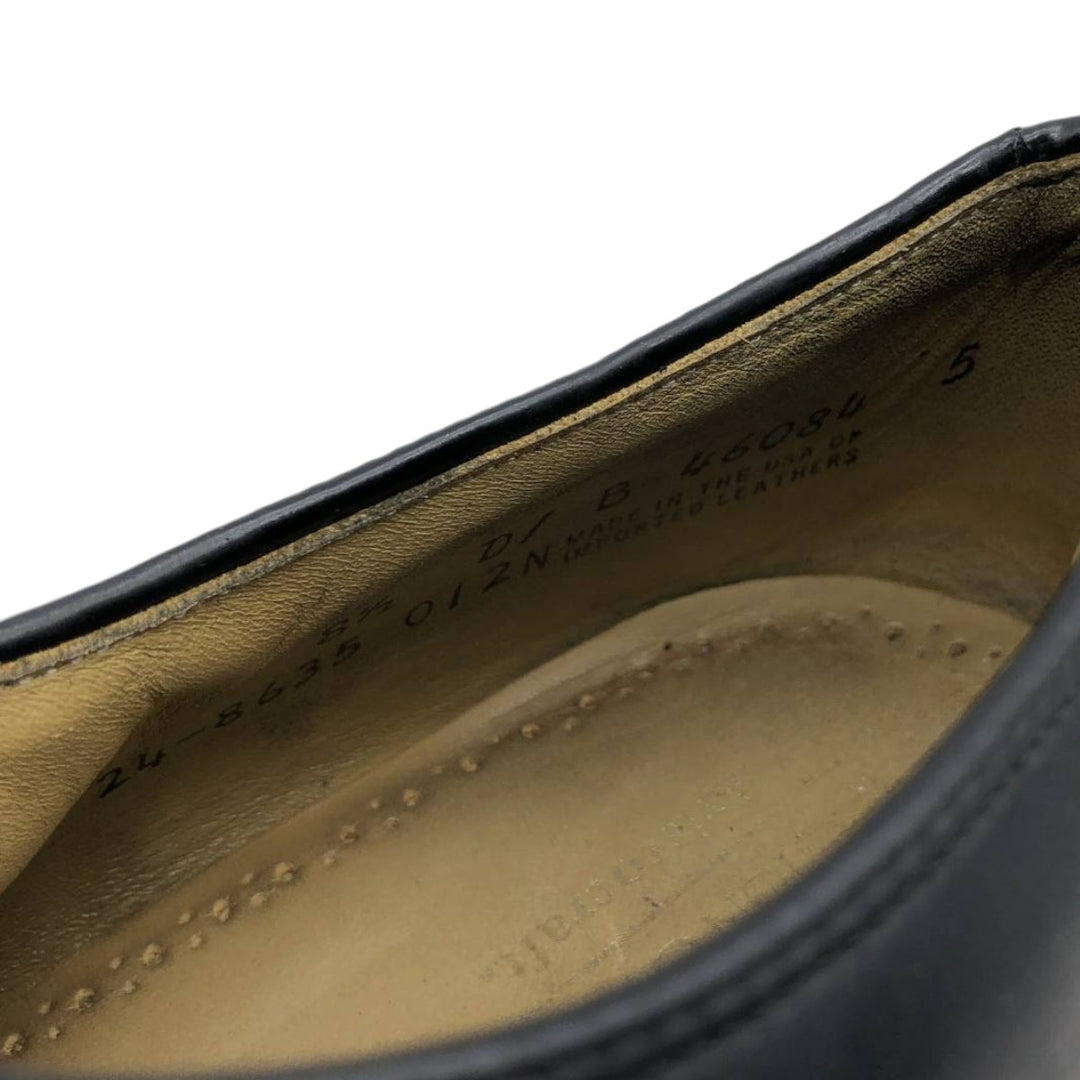 Johnston & Murphy Aristocraft Straight Tip Shoes, Made in USA, Size 8 1/2D Men's 26.5cm genuine leather black type Vintage Second Hand