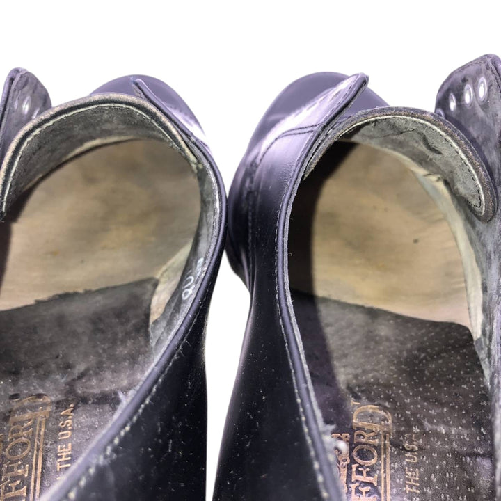 Stafford U-tip shoes, made in the USA, size 9 1/2D Men's 27.5cm unclear black type Vintage Second Hand