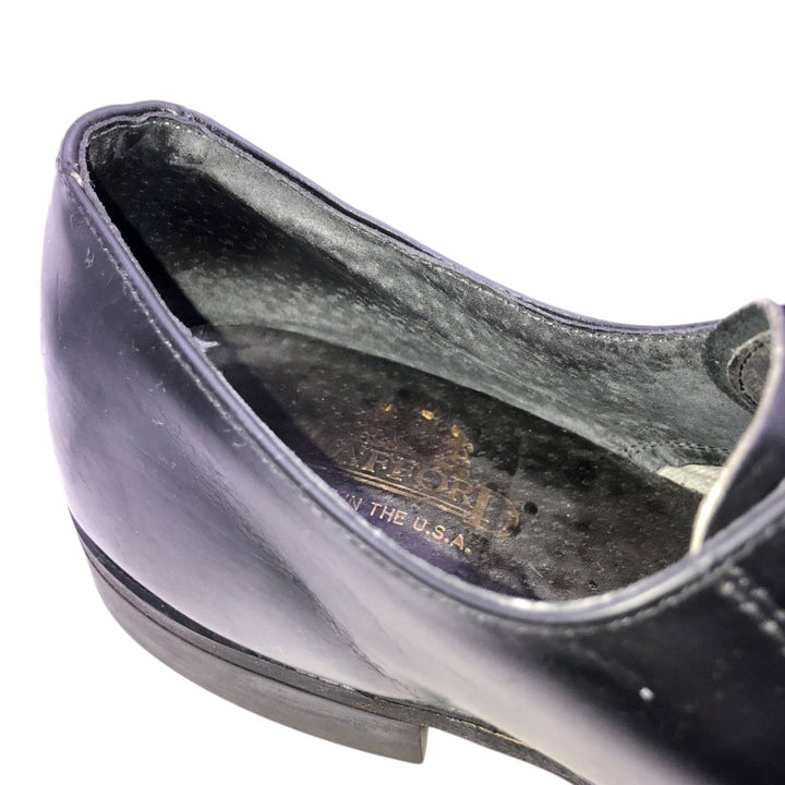 Stafford U-tip shoes, made in the USA, size 9 1/2D Men's 27.5cm unclear black type Vintage Second Hand