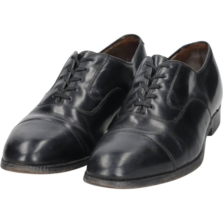 Johnston & Murphy straight-tip shoes, made in the USA, size 10 D Men's 28.0cm unclear black type Vintage Second Hand