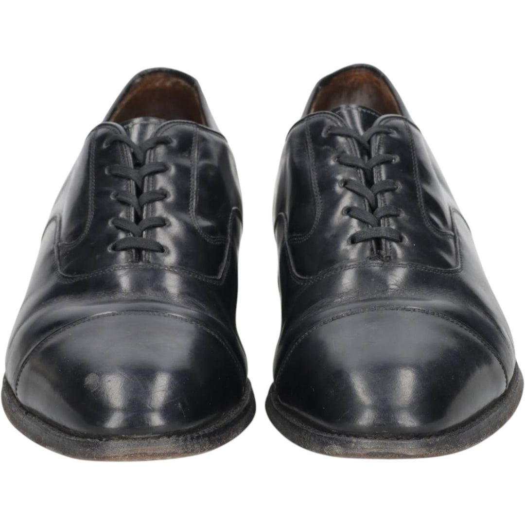 Johnston & Murphy straight-tip shoes, made in the USA, size 10 D Men's 28.0cm unclear black type Vintage Second Hand