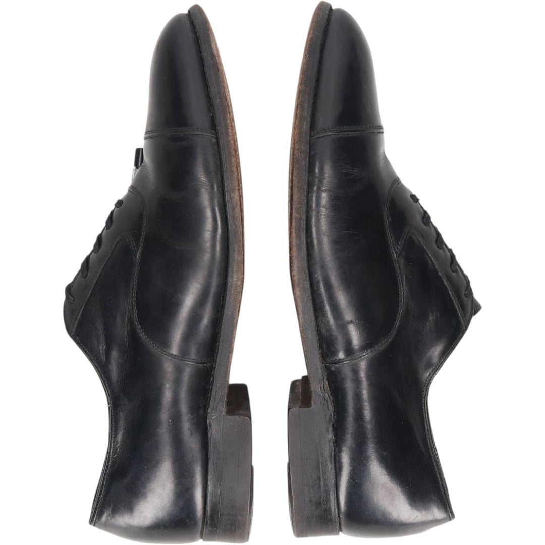 Johnston & Murphy straight-tip shoes, made in the USA, size 10 D Men's 28.0cm unclear black type Vintage Second Hand