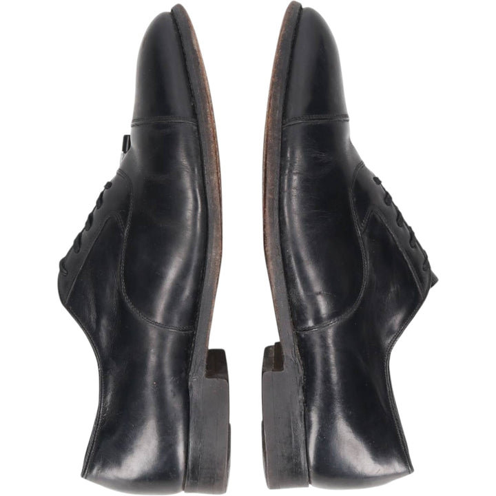 Johnston & Murphy straight-tip shoes, made in the USA, size 10 D Men's 28.0cm unclear black type Vintage Second Hand