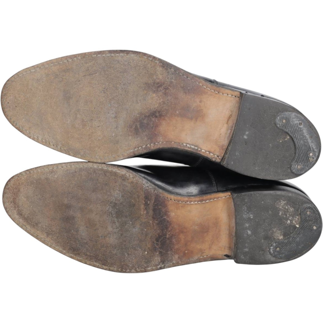 Johnston & Murphy straight-tip shoes, made in the USA, size 10 D Men's 28.0cm unclear black type Vintage Second Hand