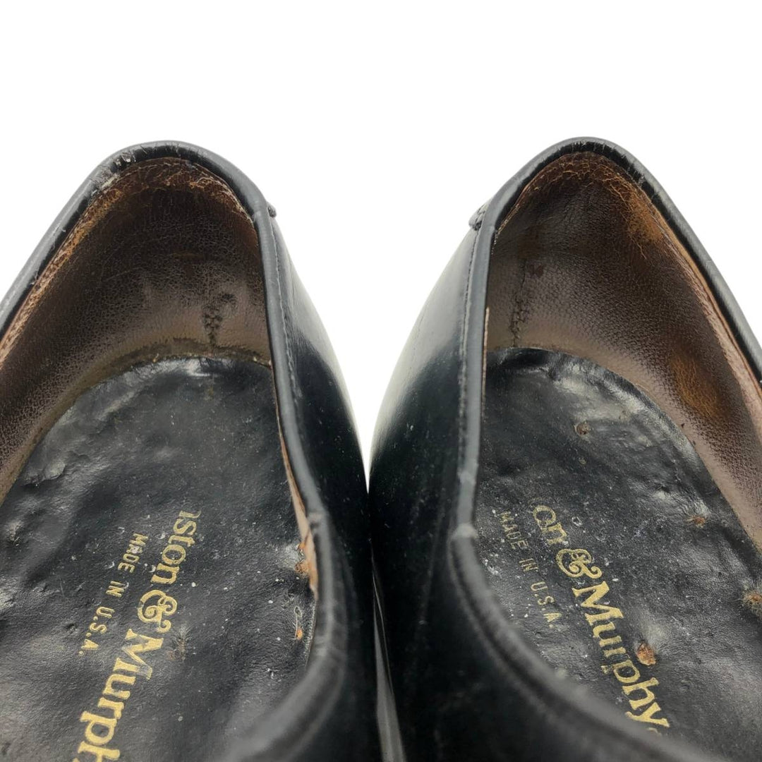 Johnston & Murphy straight-tip shoes, made in the USA, size 10 D Men's 28.0cm unclear black type Vintage Second Hand