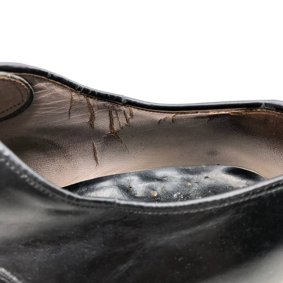 Johnston & Murphy straight-tip shoes, made in the USA, size 10 D Men's 28.0cm unclear black type Vintage Second Hand