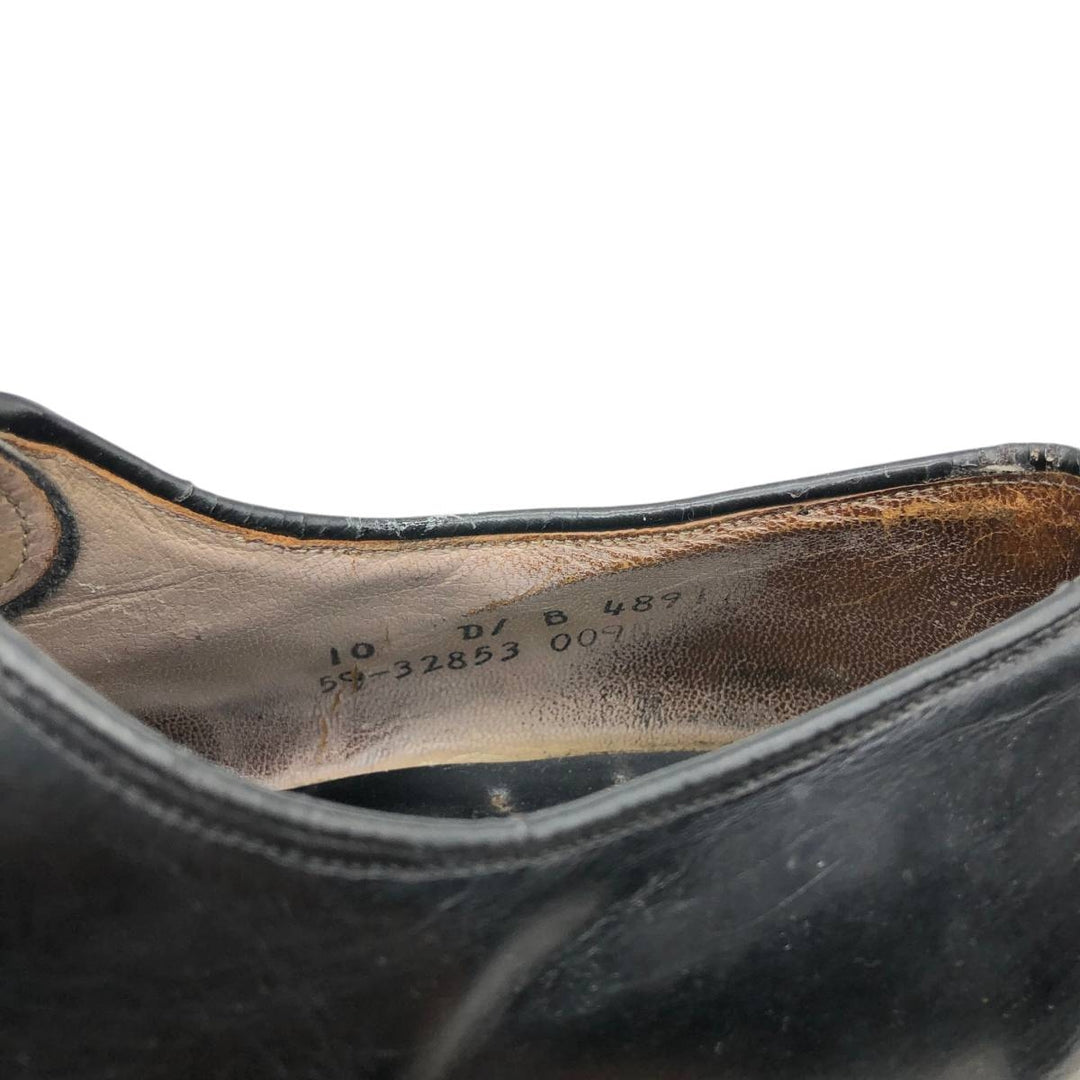 Johnston & Murphy straight-tip shoes, made in the USA, size 10 D Men's 28.0cm unclear black type Vintage Second Hand