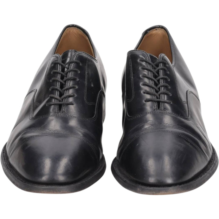 Johnston & Murphy OPTIMA Straight Tip Shoes, Size 9C Men's 27.0cm unclear black type Vintage Second Hand
