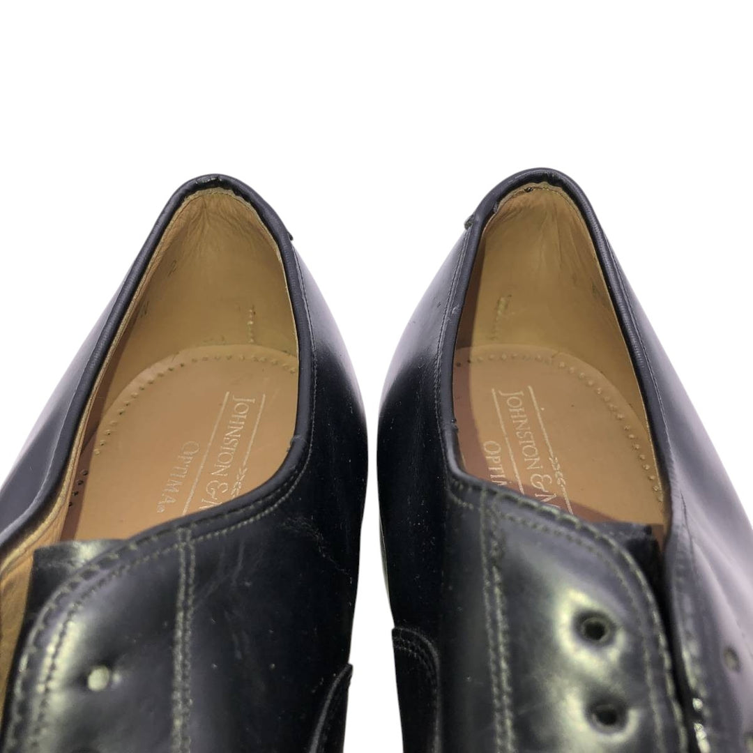 Johnston & Murphy OPTIMA Straight Tip Shoes, Size 9C Men's 27.0cm unclear black type Vintage Second Hand