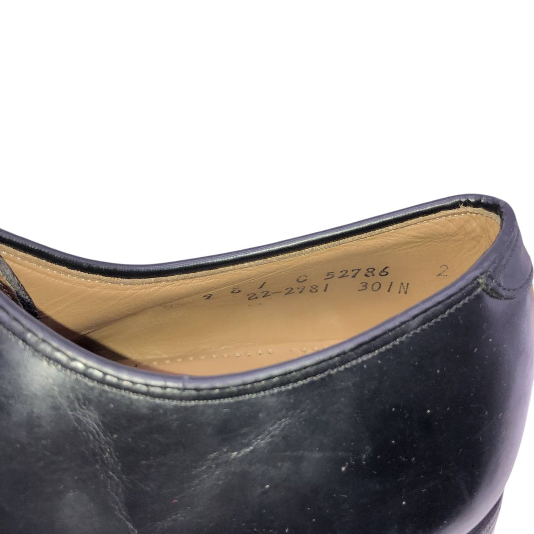 Johnston & Murphy OPTIMA Straight Tip Shoes, Size 9C Men's 27.0cm unclear black type Vintage Second Hand