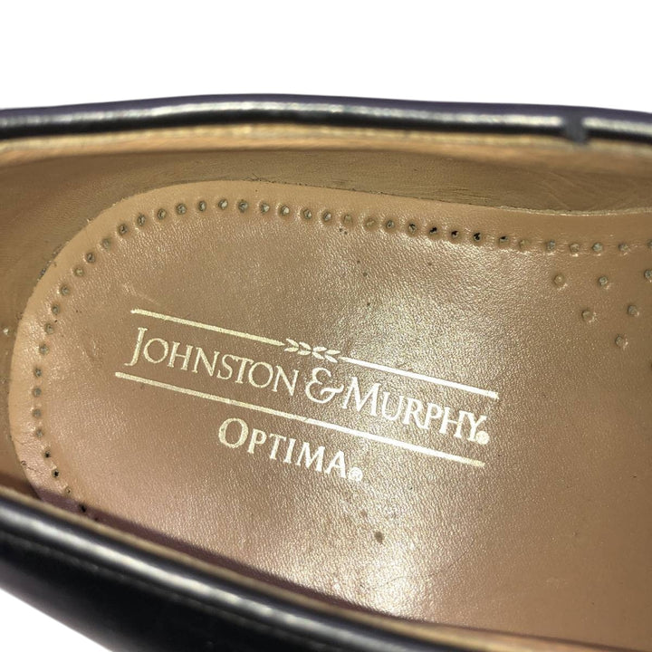 Johnston & Murphy OPTIMA Straight Tip Shoes, Size 9C Men's 27.0cm unclear black type Vintage Second Hand
