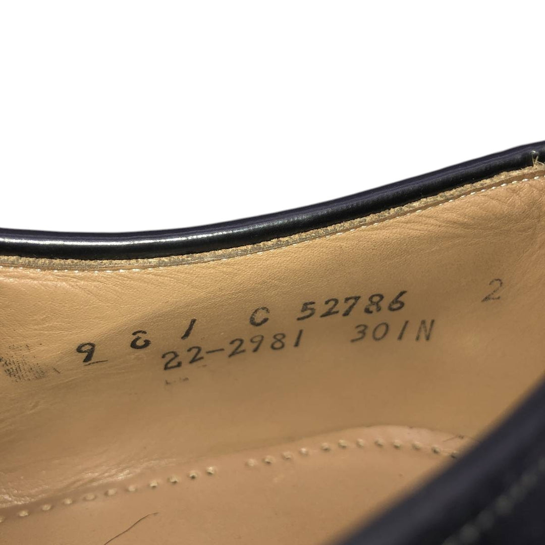 Johnston & Murphy OPTIMA Straight Tip Shoes, Size 9C Men's 27.0cm unclear black type Vintage Second Hand