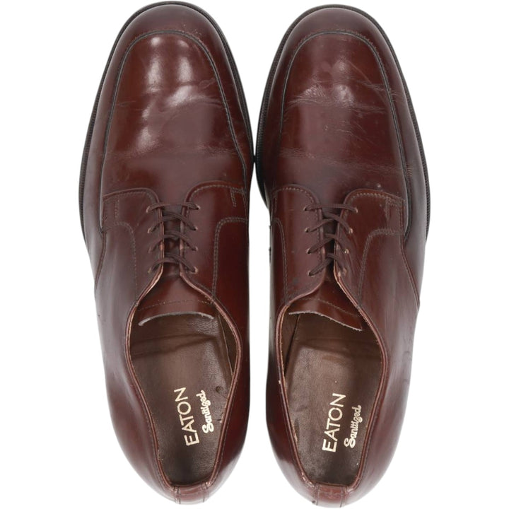 EATON U-tip shoes, made in Canada, size 7 1/2 (3E) Men's 26.5cm unclear red type reddish brown Vintage Second Hand