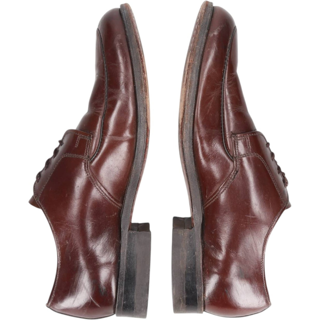 EATON U-tip shoes, made in Canada, size 7 1/2 (3E) Men's 26.5cm unclear red type reddish brown Vintage Second Hand