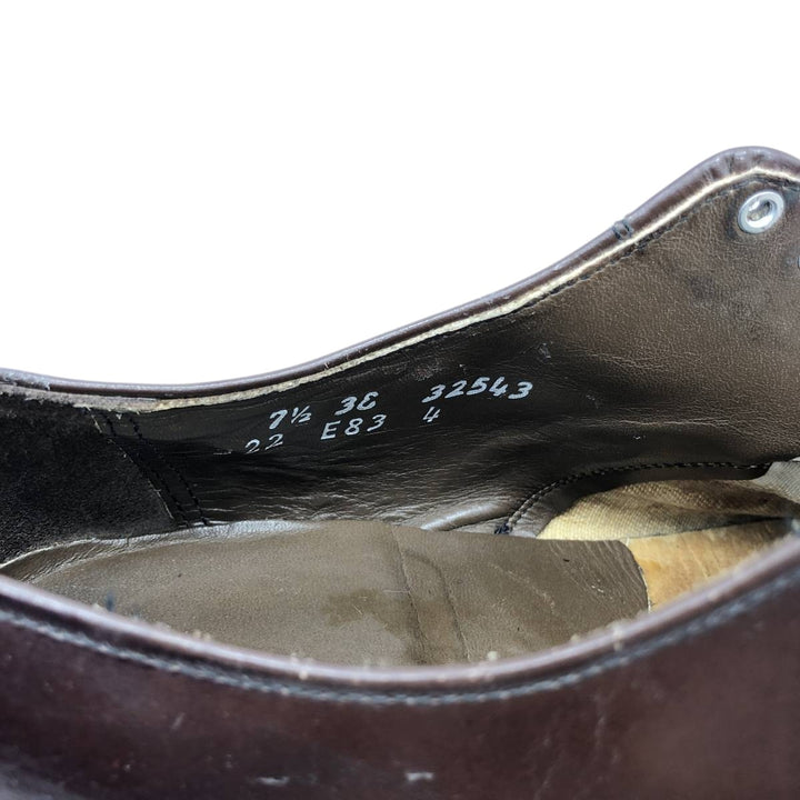 EATON U-tip shoes, made in Canada, size 7 1/2 (3E) Men's 26.5cm unclear red type reddish brown Vintage Second Hand