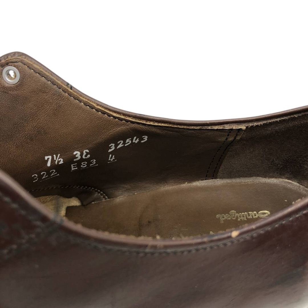 EATON U-tip shoes, made in Canada, size 7 1/2 (3E) Men's 26.5cm unclear red type reddish brown Vintage Second Hand