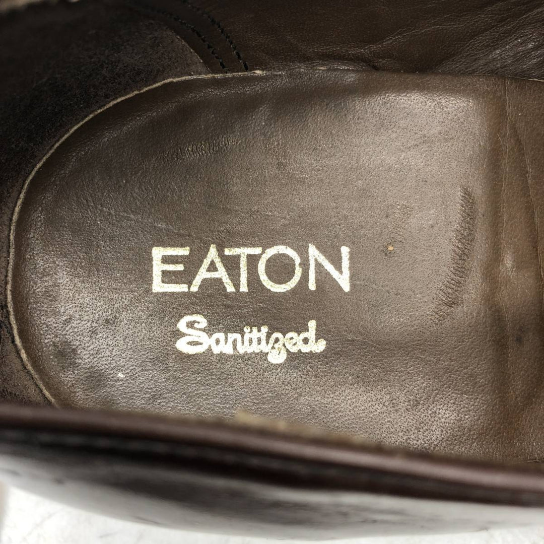 EATON U-tip shoes, made in Canada, size 7 1/2 (3E) Men's 26.5cm unclear red type reddish brown Vintage Second Hand