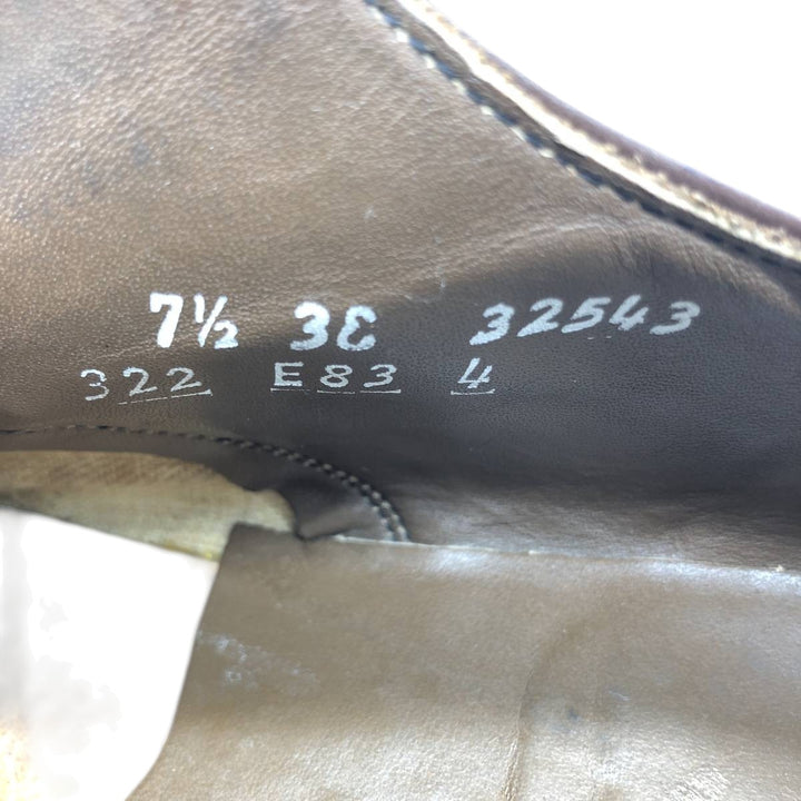 EATON U-tip shoes, made in Canada, size 7 1/2 (3E) Men's 26.5cm unclear red type reddish brown Vintage Second Hand
